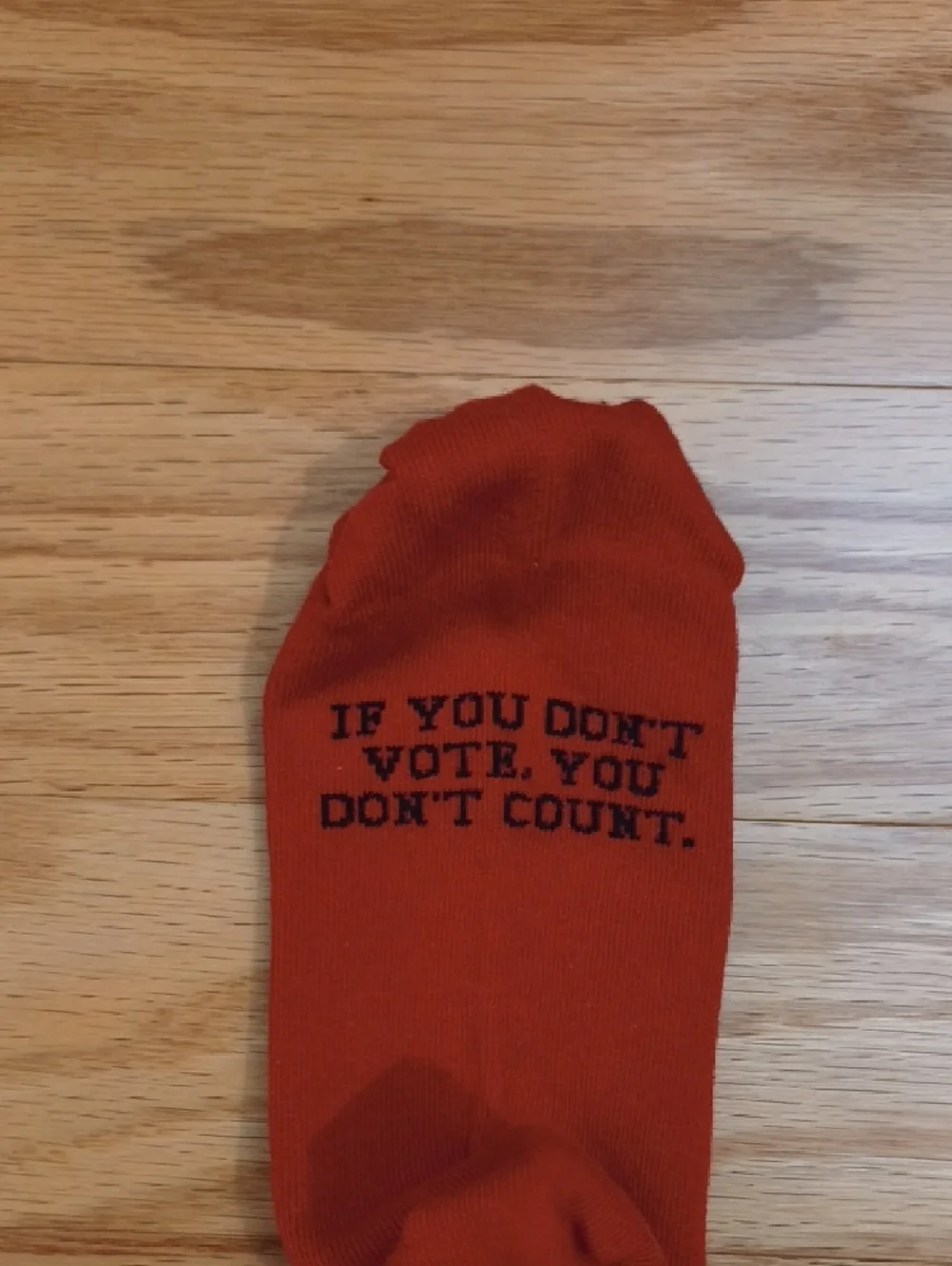 Maggie Stern Stitches Nancy Pelosi Red Crew Socks NWT
